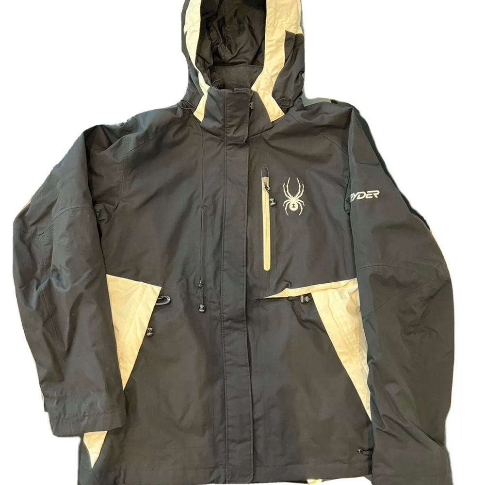 Spyder Womens Jacket Size Large Full Zip Black